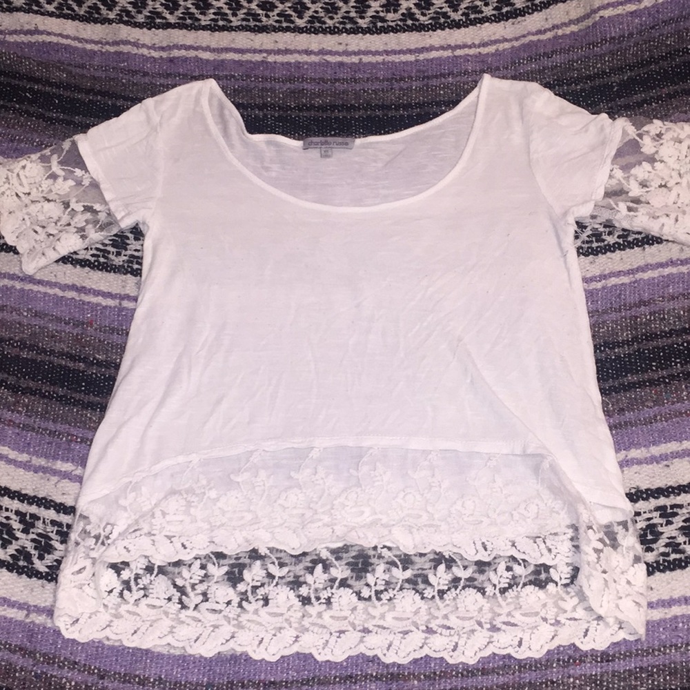 White crop top